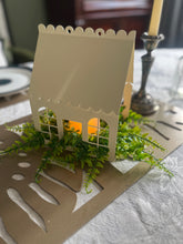 Load image into Gallery viewer, Elegant Garden Room Style Metal Birdhouse Feeder- Cream