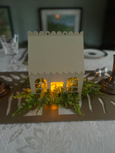 Load image into Gallery viewer, Elegant Garden Room Style Metal Birdhouse Feeder- Cream