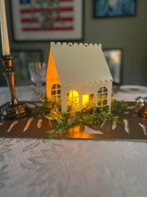 Load image into Gallery viewer, Elegant Garden Room Style Metal Birdhouse Feeder- Cream