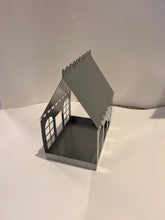 Load image into Gallery viewer, Limited Edition Silver Metal Christmas Birdhouse Centerpiece