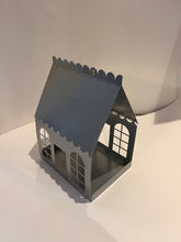 Load image into Gallery viewer, Limited Edition Silver Metal Christmas Birdhouse Centerpiece