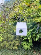 Load image into Gallery viewer, Modern Metal Design Birdhouse Feeder - White