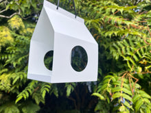Load image into Gallery viewer, Modern Metal Design Birdhouse Feeder - White