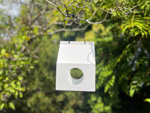 Load image into Gallery viewer, Modern Metal Design Birdhouse Feeder - White