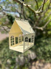 Load image into Gallery viewer, Elegant Garden Room Style Metal Birdhouse Feeder- Cream
