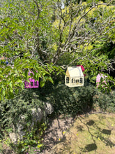 Load image into Gallery viewer, Elegant Garden Room Style Metal Birdhouse Feeder- Cream