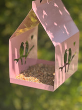 Load image into Gallery viewer, Romantic LoveBird Style Metal Birdhouses Feeder- Pink