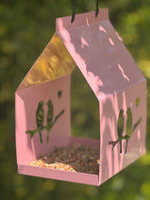 Load image into Gallery viewer, Romantic LoveBird Style Metal Birdhouses Feeder- Pink
