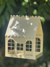 Load image into Gallery viewer, Elegant Garden Room Style Metal Birdhouse Feeder- Cream