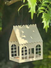 Load image into Gallery viewer, Elegant Garden Room Style Metal Birdhouse Feeder- Cream