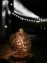 Load image into Gallery viewer, Large Stainless Steel Fire Pit Moon & Stars Globe Fire Ball 600mm (24") Diameter