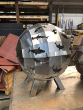 Load image into Gallery viewer, Shark Firepit- Stainless Steel FirePit Globe FireBall