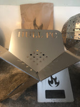 Load image into Gallery viewer, Hull FC Fans Portable Mild Steel Flat Pack Firepit 410mm x 310mm (16" x 12")