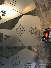 Load image into Gallery viewer, The VW Themed Stainless Steel Flat Pack Firepit 410mm x 310mm (16" x 12")