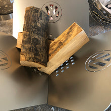 Load image into Gallery viewer, The VW Themed Stainless Steel Flat Pack Firepit 410mm x 310mm (16" x 12")