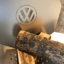 Load image into Gallery viewer, The VW Themed Stainless Steel Flat Pack Firepit 410mm x 310mm (16" x 12")