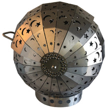 Load image into Gallery viewer, Stainless Steel Moon & Stars Fire Pit Globe FireBall