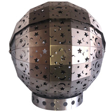 Load image into Gallery viewer, Stainless Steel Moon & Stars Fire Pit Globe FireBall