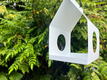 Load image into Gallery viewer, Modern Metal Design Birdhouse Feeder - White
