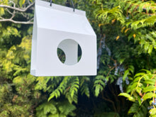 Load image into Gallery viewer, Modern Metal Design Birdhouse Feeder - White
