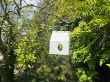 Load image into Gallery viewer, Modern Metal Design Birdhouse Feeder - White
