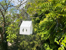 Load image into Gallery viewer, Modern Metal Design Birdhouse Feeder - White
