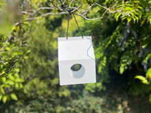 Load image into Gallery viewer, Modern Metal Design Birdhouse Feeder - White
