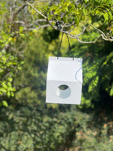 Load image into Gallery viewer, Modern Metal Design Birdhouse Feeder - White
